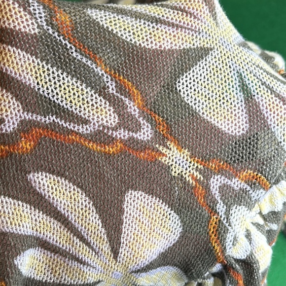 FREE PEOPLE THROUGH THE MEADOW RUCHED MESH WOMENS LONG SLEEVE TOP SZ M - Picture 11 of 16